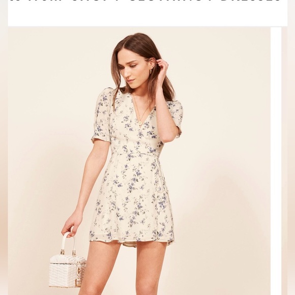 Reformation Lucky Wrap Dress Large - Picture 2 of 10